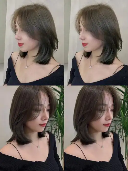 网红八字刘海锁骨发