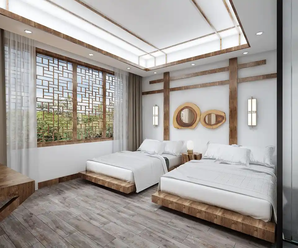 民宿效果图|空间|家装设计|天斐效果图刘杉杉 - 原创作品 - 站酷