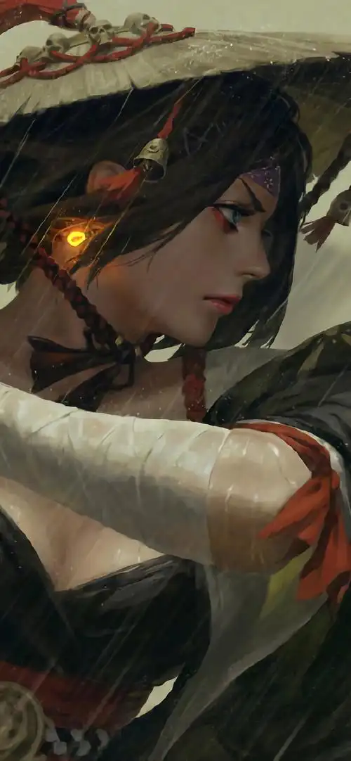 个性人物创意插画高清手机壁纸