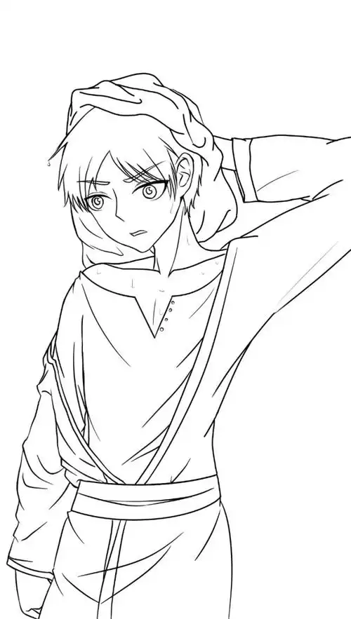 指绘进击的巨人(艾伦)