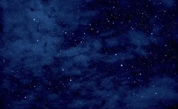 深蓝色星空图片