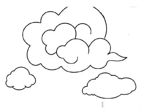 天空白云简笔画怎么画简单好看