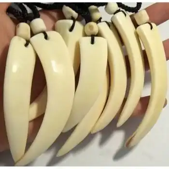 沃雨轩原生态野猪牙超大霸气老牙精工打磨抛光吊坠项链手把件手工制作