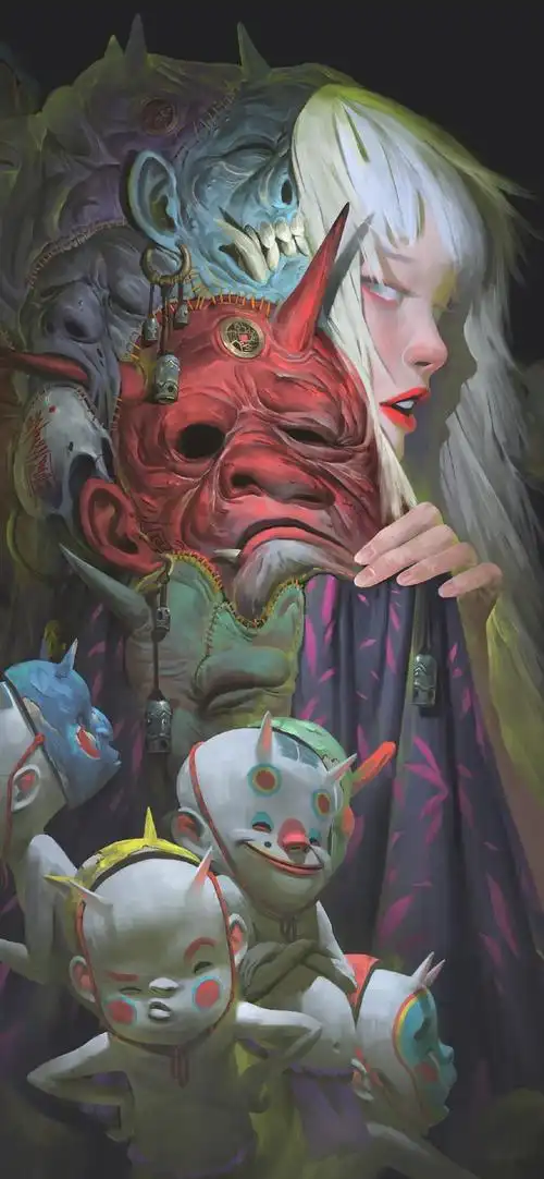 鬼神朋克恐怖高清手机壁纸