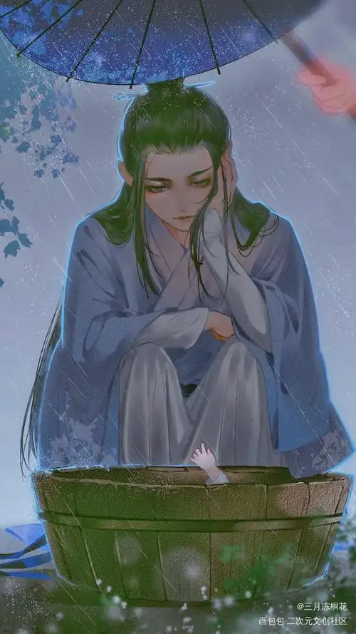 客行悲故乡( 没错是糖_山河令鬼谷兄妹顾湘温客行平涂插画同人绘画