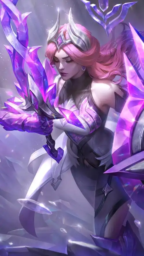 lol英雄联盟 曙光女神 蕾欧娜 leona 水晶圣骑 手机壁纸