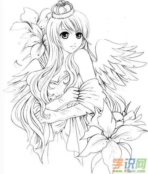 一年级清新一美少女战士简笔画动漫卡通人物简笔画萌美少女儿童画画