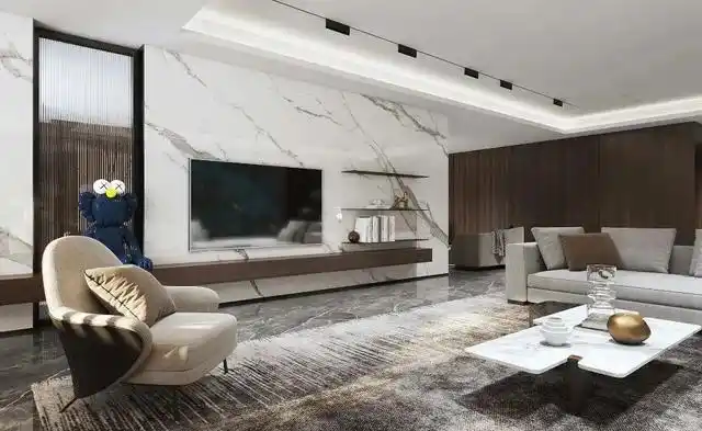 山水画电视背景墙图片大全简约,10款最火的电视背景墙,瞬间提升客厅