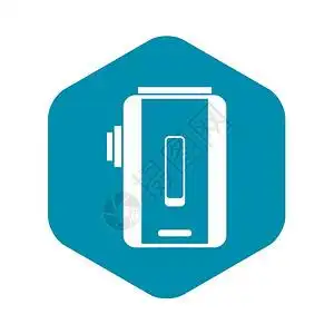 充电usb接口白色背景上隔离的简单样式充电器图标符号图标简单样式