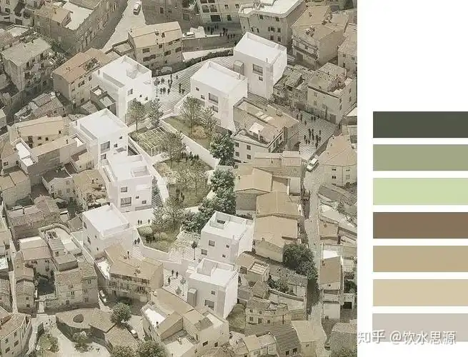 景观建筑效果图必备配色色卡快收藏备用