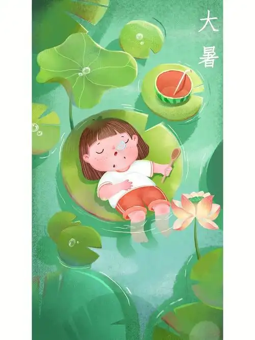 二十四节气大暑大暑文案大暑海报