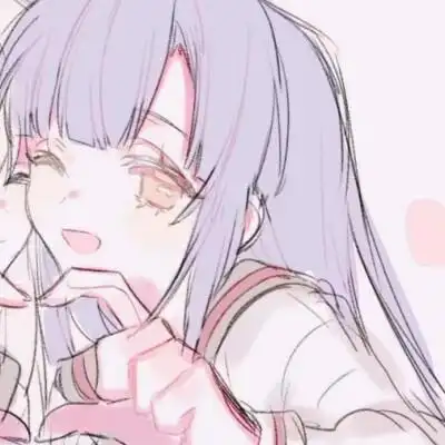 比爱心的百合头像