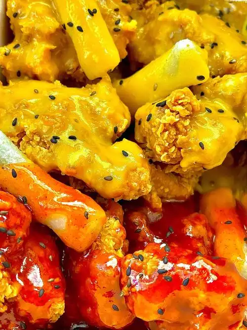 冬天来这么一顿炸鸡年糕可太香了60