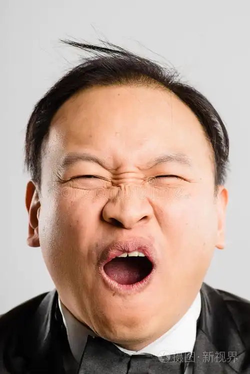 搞笑人像真人高清灰色背景