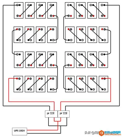 接线图(12v蓄电池)单组36v接线图(12v蓄电池)3,最常见的几组ups蓄电池
