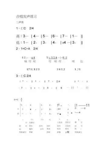合唱发声练习.docx 4页