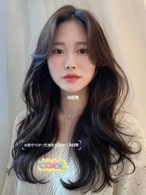 韩系蓬松显气质烫发发型78温柔波浪卷气垫烫