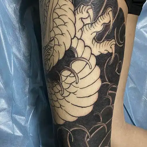 花腿龙_纹身吧社区 - 纹身大咖
