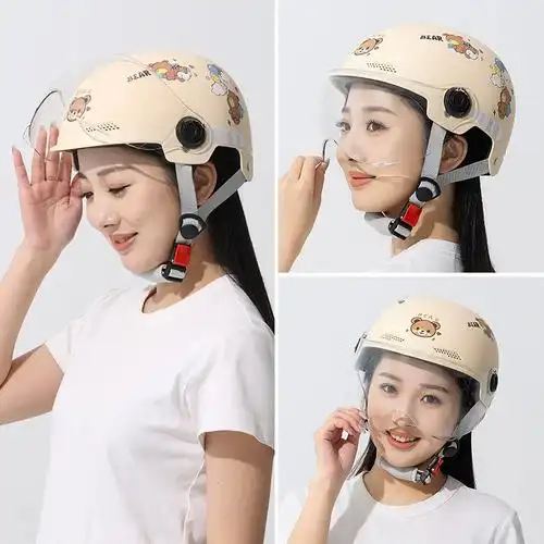 3c认证电动车头盔女夏季防晒安全帽四季通用男士电瓶摩托骑行半盔