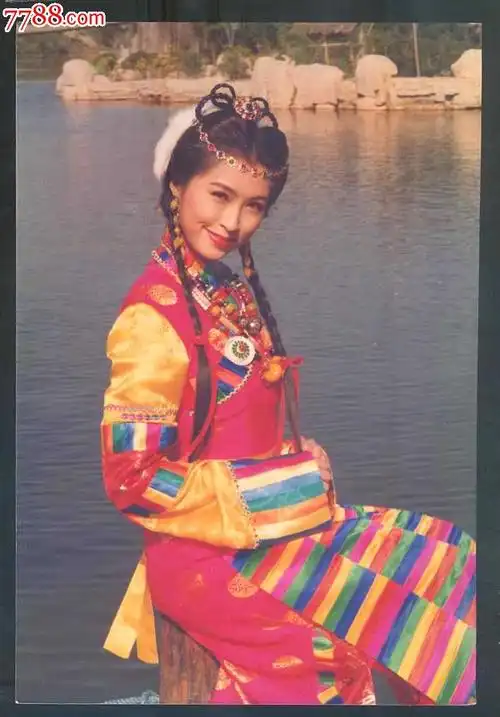 郭蔼明古装,,*版80-90年代明星照约13x9cm,最后胶片时代里的明星