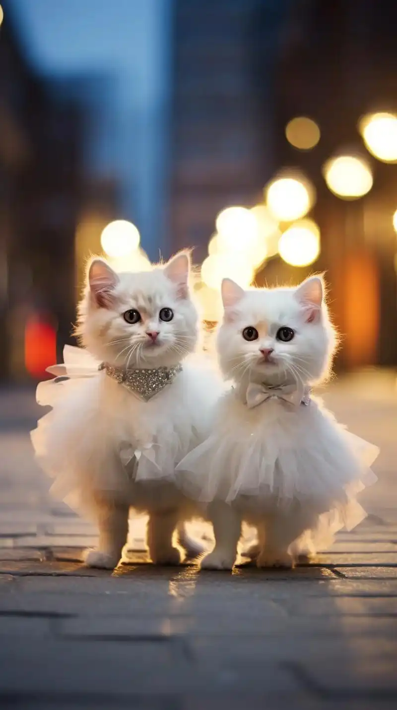 93 可爱的小猫们穿着漂亮的 - 抖音