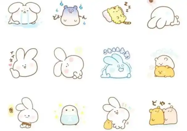 兔子的简笔画可爱呆萌 兔子简笔画可爱呆萌简单