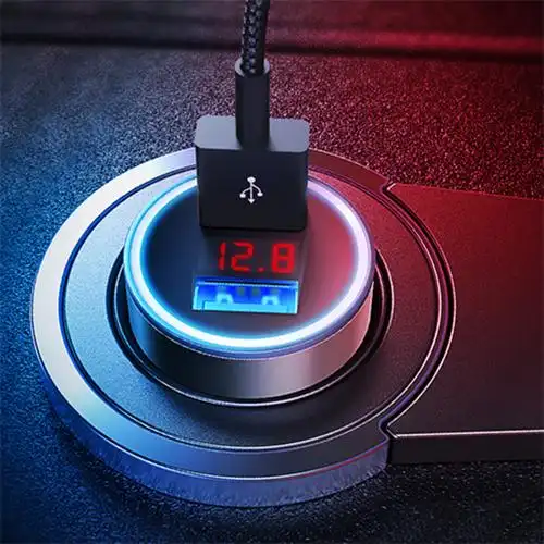 66w车载充电器华为车充手机汽车快充40w闪充多功能usb点烟器