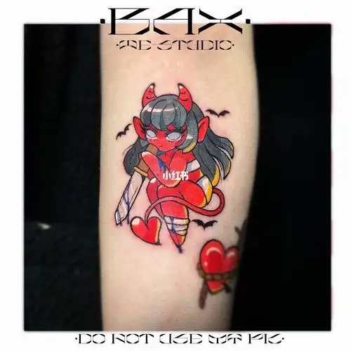 被客妹挑走的手稿红色上身也好好看小恶魔真滴太乖了#tattoo#纹身