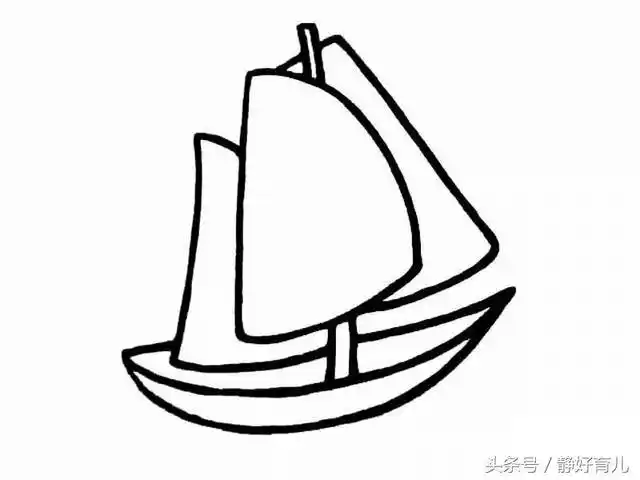 船简笔画 儿童,船简笔画图片大全(这几款小船主题简笔画)