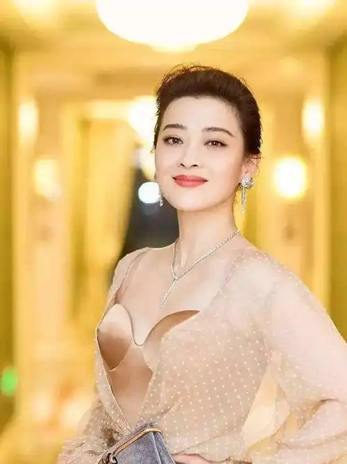 46岁的梅婷身材和气质超赞穿薄纱外套搭配包臀半身裙高贵典雅