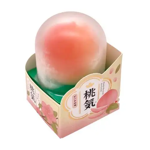 新品冰淇淋全家同款桃気蜜桃味冰淇淋3d桃气水果雪糕冷饮桃子冰激凌