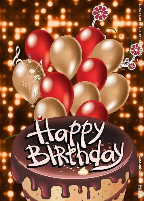 气球生日海报设计图__其他_广告设计_设计图库_昵图网nipic.com