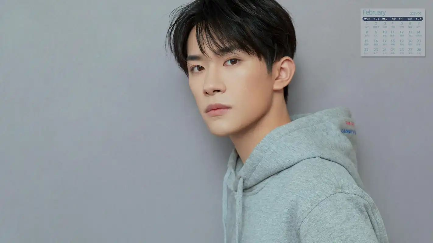 2021年2月易烊千玺帅气写真日历2880x1800分辨率查看