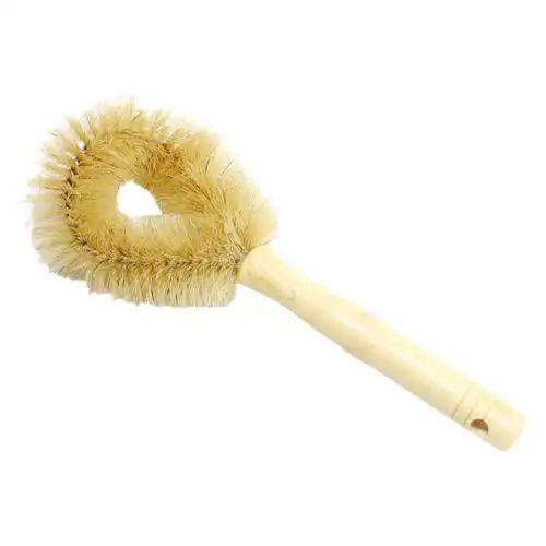 猪鬃刷锅耐用洗锅刷锅刷子洗碗刷子厨房用刷木柄清洁刷子洗碗实用