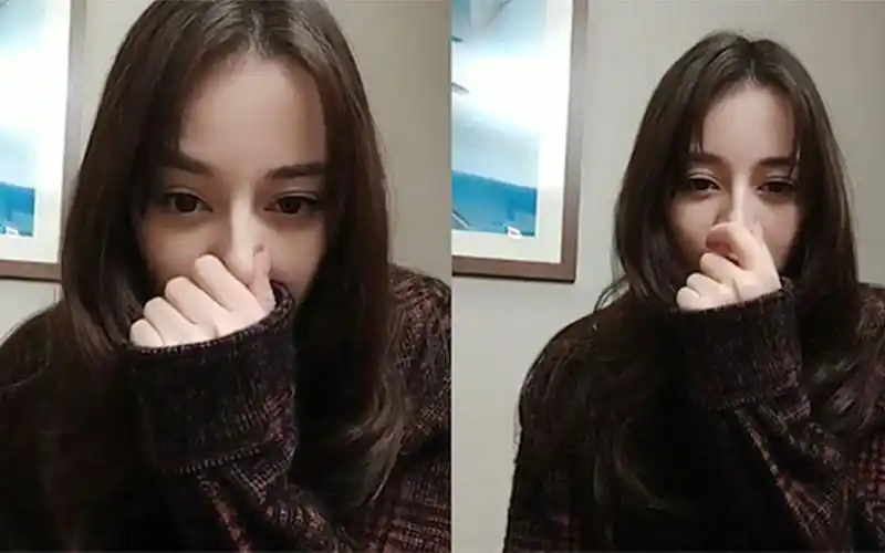 热巴素颜出镜却全程用手捂住鼻子,等她放下手之后,这是整容了?