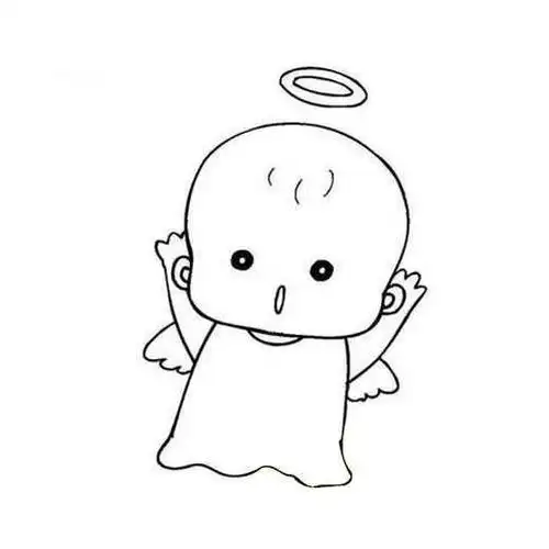 幼儿园礼仪小天使简笔画