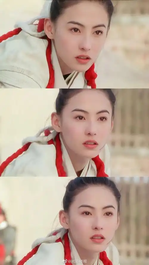 张柏芝真的太适合这种把头发全梳上去的古装造型