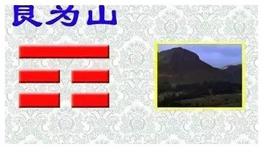 艮为山卦象:上艮下艮八纯卦;艮卦山外有山,山相连.
