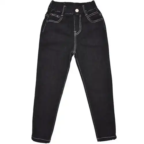 男童牛仔小脚修身裤子2020冬季毛绒铅笔裤韩版裤子