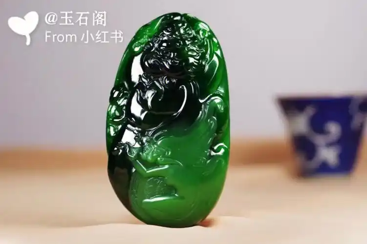 和田玉碧玉钟馗伏魔