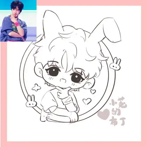 草图  #饭圈美工  #时代少年团贺峻霖  #q版  #tnt时代少年团