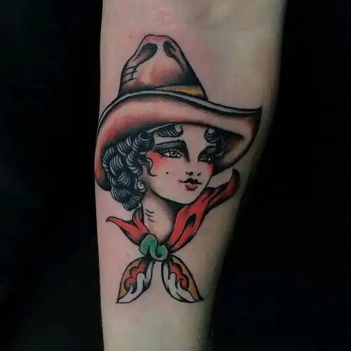 小腿oldschool鹰纹身图案