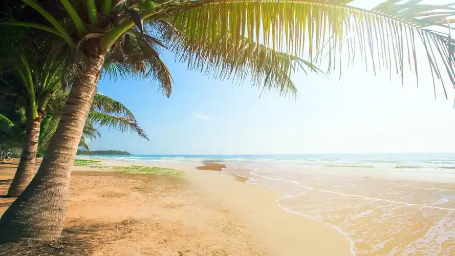 美丽的海滩风景图片高清宽屏壁纸