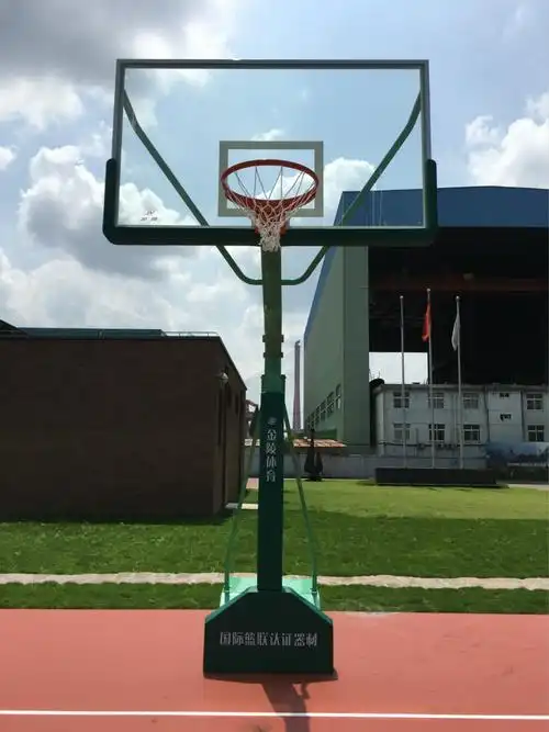 金陵体育室内外成人装拆式篮球架gdj-3b/11226户外单臂篮球架