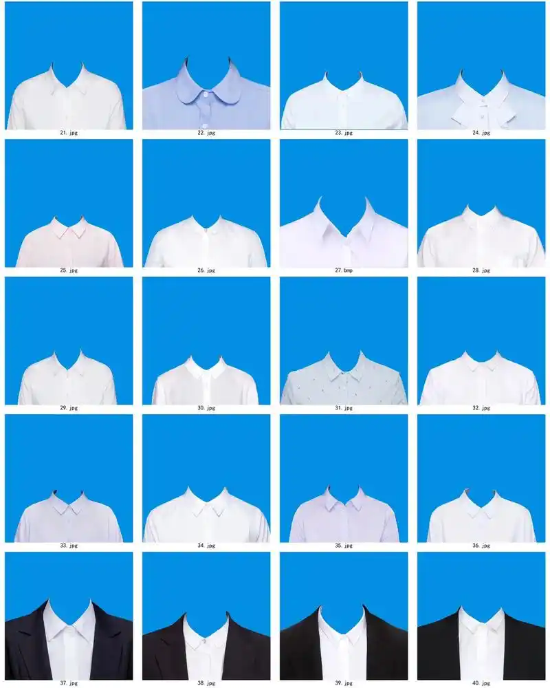 女士证件照衣服59款 psd jpg格式.免扣素材  直接用 - 抖音