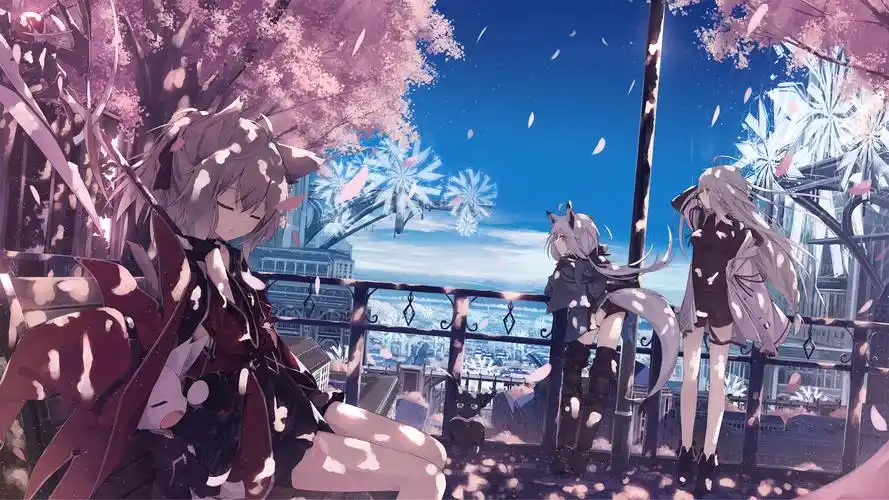 诱人二次元动漫美女桌面壁纸