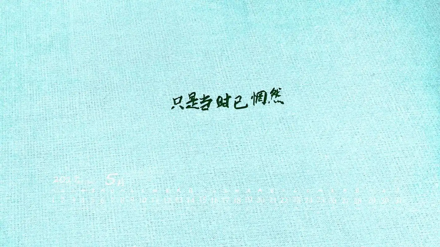 2017年6月高清文字心情彩色桌面日历壁纸