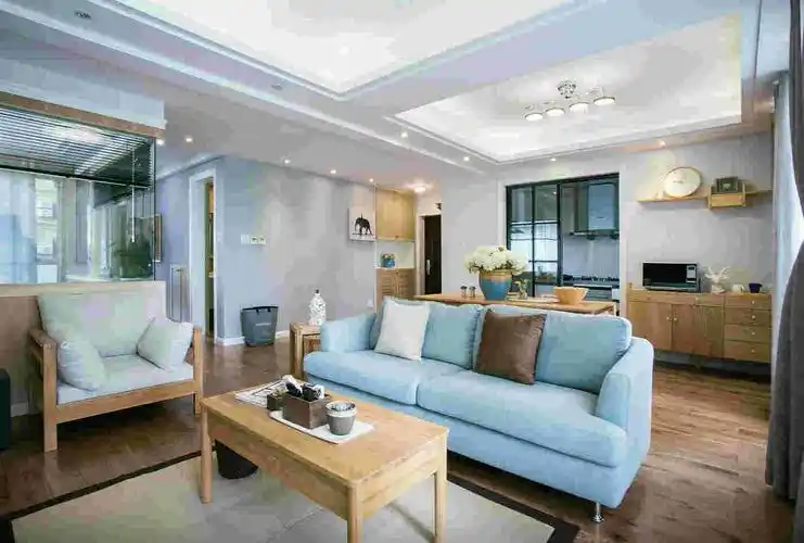 两房变三房楼层成功范例隔断设计图采用隔断的设计来将厨房与其它室内