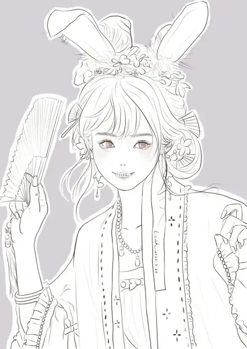 嘻嘻坚持画了11天啦!#佳儿绘画挑战营  #procreate  #线稿  #ipad画画