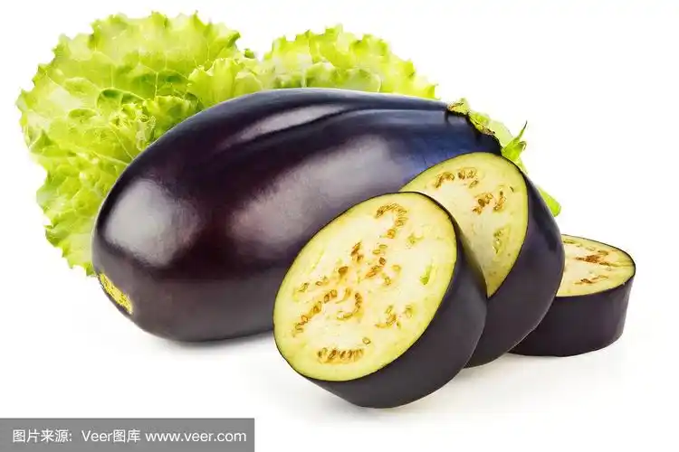 茄子,椭圆形,正面视角,水平画幅,素食